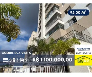 Apartamento com 3 Quartos à venda, 95m² no Vila Gomes, São Paulo