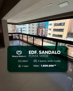 Apartamento com 4 Quartos à venda, 200m² no Ponta Verde, Maceió