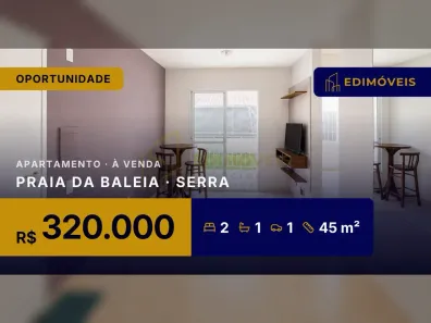 Apartamento com 2 Quartos à venda, 45m² no Praia da Baleia, Serra