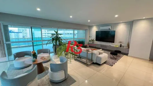 Apartamento com 4 Quartos à venda, 360m² no Gonzaga, Santos