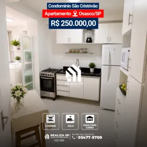 Apartamento com 2 Quartos à venda, 55m² no Bandeiras, Osasco