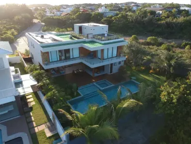 Casa de Condomínio com 4 Quartos à venda, 550m² no Busca Vida (Abrantes), Camaçari