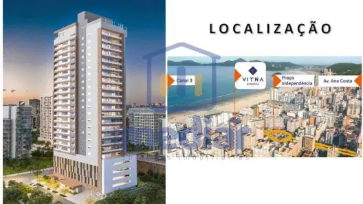Apartamento com 3 Quartos à venda, 126m² no Gonzaga, Santos