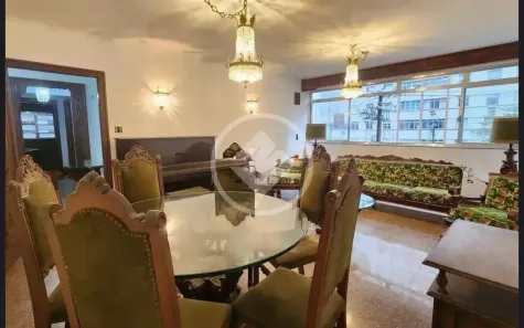 Apartamento com 3 Quartos para alugar, 137m² no Gonzaga, Santos