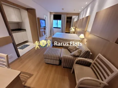Flat com 1 Quarto para alugar, 32m² no Chácara Santo Antônio (Zona Sul), São Paulo