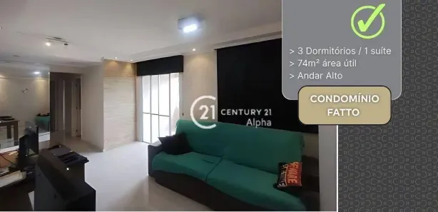 Apartamento com 3 Quartos à venda, 74m² no Tamboré, Barueri
