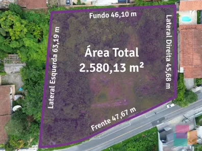 Lote/Terreno à venda, 2580m² no Floresta, Joinville