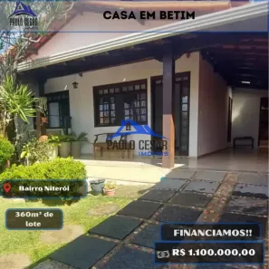Casa com 3 Quartos à venda, 220m² no Niterói, Betim