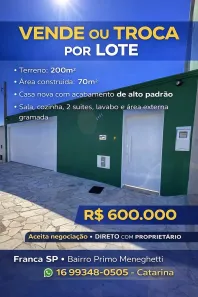 Casa com 2 Quartos à venda, 70m² no Esplanada Primo Meneghetti, Franca