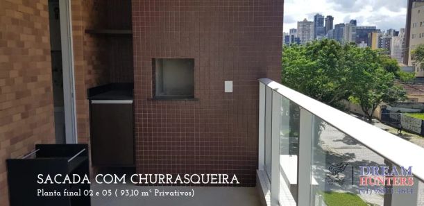 Apartamento com 3 Quartos à venda, 93m² no Mercês, Curitiba