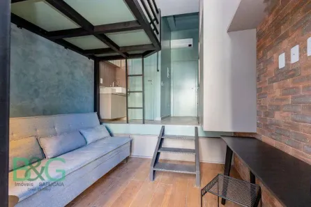 Apartamento com 1 Quarto para venda ou aluguel, 21m² no Santo Amaro, São Paulo