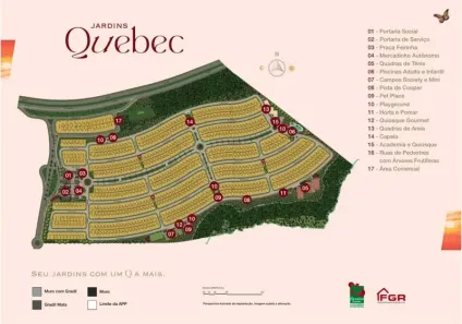 Lote/Terreno à venda, 260m² no Jardins Quebec, Senador Canedo