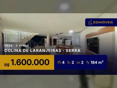 Casa com 4 Quartos à venda, 184m² no Colina de Laranjeiras, Serra
