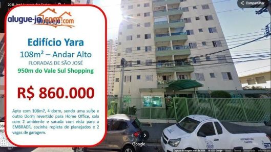 Apartamento com 4 Quartos à venda, 108m² no Floradas de São José, São José dos Campos