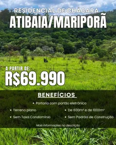 Lote/Terreno à venda, 600m² no Centro, Atibaia