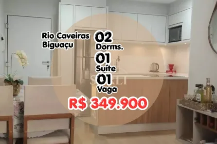 Apartamento com 2 Quartos à venda, 56m² no Rio Caveiras, Biguaçu