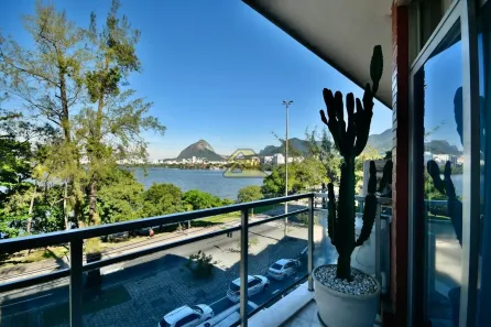 Apartamento com 3 Quartos para alugar, 142m² no Lagoa, Rio de Janeiro