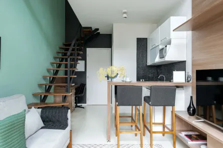 Flat com 1 Quarto à venda, 39m² no Cidade Monções, São Paulo