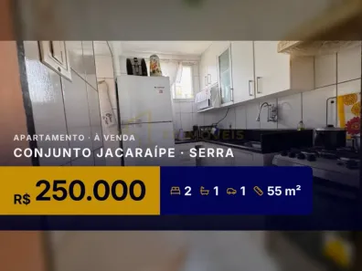 Apartamento com 2 Quartos à venda, 55m² no Conjunto Jacaraípe, Serra