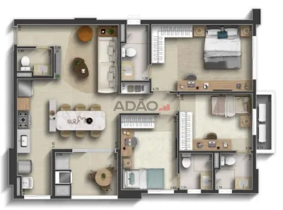Apartamento com 3 Quartos à venda, 94m² no Setor Bueno, Goiânia