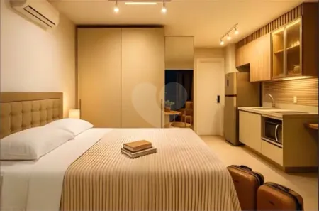 Apartamento com 1 Quarto para alugar, 26m² no Água Branca, São Paulo