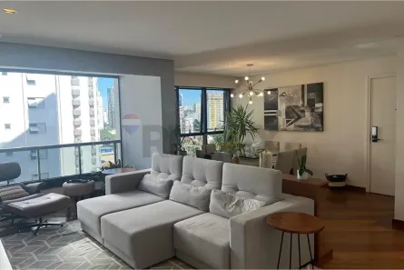 Apartamento com 3 Quartos para alugar, 122m² no Brooklin Paulista, São Paulo