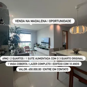 Apartamento com 3 Quartos à venda, 10m² no Madalena, Recife