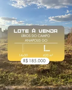 Lote/Terreno à venda, 420m² no Privê Lírios do Campo, Anápolis