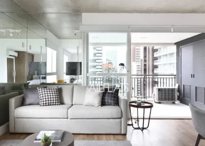 Apartamento com 1 Quarto à venda, 62m² no Cidade Monções, São Paulo