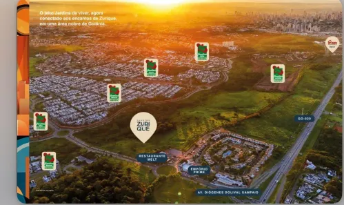 Lote/Terreno à venda, 666m² no Jardins Zurique, Goiânia