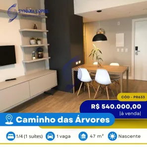 Apartamento com 1 Quarto à venda, 47m² no Caminho das Árvores, Salvador