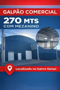 Galpão/Depósito/Armazém para alugar, 264m² no Núcleo Residencial Presidente Geisel, Bauru