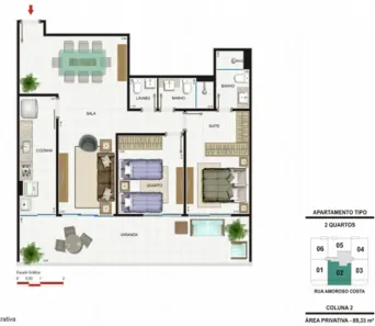 Apartamento com 2 Quartos à venda, 90m² no Tijuca, Rio de Janeiro