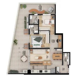 Apartamento com 3 Quartos à venda, 123m² no Boqueirão, Santos