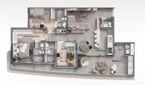Apartamento com 3 Quartos à venda, 116m² no Alphagran Alphaville, Barueri