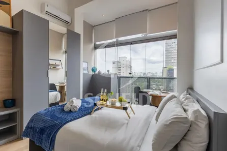Flat com 1 Quarto à venda, 27m² no Moema, São Paulo
