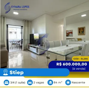 Apartamento com 3 Quartos à venda, 84m² no Costa Azul, Salvador