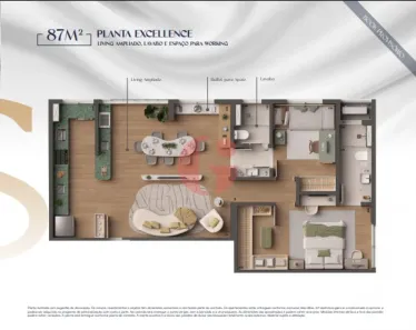 Apartamento com 3 Quartos à venda, 88m² no Jardim Apolo I, São José dos Campos