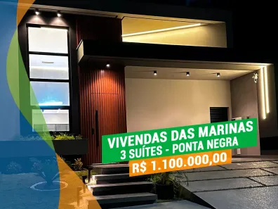 Casa de Condomínio com 3 Quartos à venda, 149m² no Ponta Negra, Manaus
