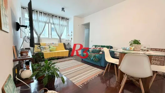 Apartamento com 2 Quartos para alugar, 90m² no Pompéia, Santos
