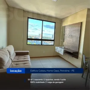 Apartamento com 2 Quartos para alugar, 55m² no Centro, Petrolina