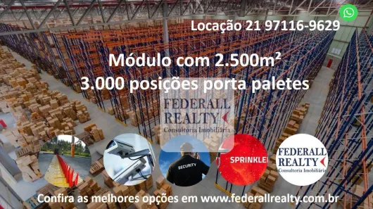 Galpão/Depósito/Armazém para alugar, 2500m² no Parque Paulista, Duque de Caxias