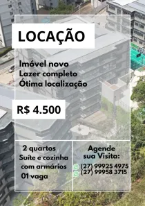 Apartamento com 2 Quartos para alugar, 64m² no Santa Lúcia, Vitória