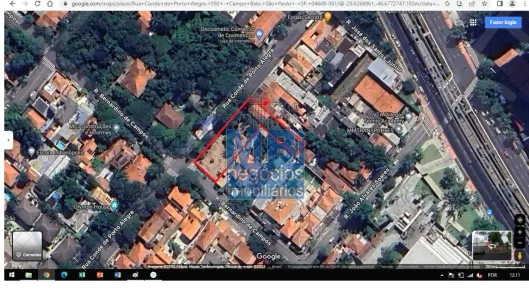 Lote/Terreno à venda, 500m² no Campo Belo, São Paulo