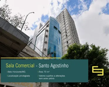 Sala Comercial à venda, 71m² no Santo Agostinho, Belo Horizonte