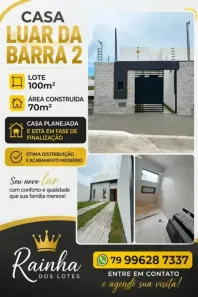 Casa com 2 Quartos à venda, 70m² no Luar da Barra, Barra dos Coqueiros