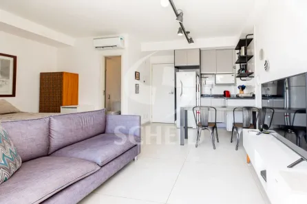 Flat com 1 Quarto à venda, 33m² no Santo Amaro, São Paulo