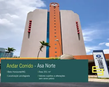 Imóvel Comercial para alugar, 351m² no Asa Norte, Brasília
