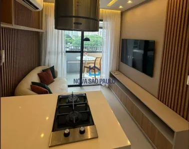 Apartamento com 1 Quarto para alugar, 32m² no Indianópolis, São Paulo