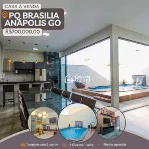 Casa com 3 Quartos à venda, 154m² no Parque Brasília 2ª Etapa, Anápolis